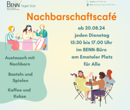 Erstes Nachbarschaftscafé im BENN-Büro!